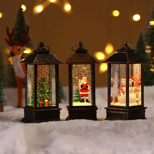 Christmas Warm White LED Lantern Ornament